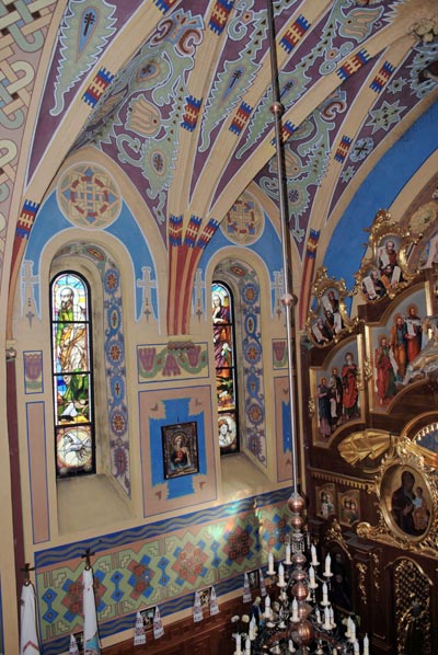 Золочівська церква св. Миколая. Вигляд інтер'єру з хорів