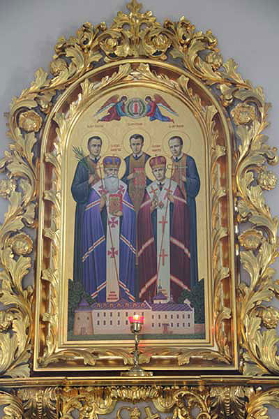 Ікона блаженних новомучеників ЧСВВ у церкві св.Онуфрія
