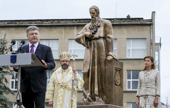 Відкриття пам'ятника Митрополиту Андрею у Львові