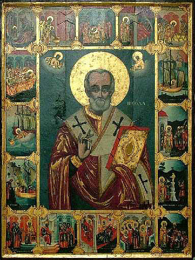 Типова ікона св. Миколая у болгар