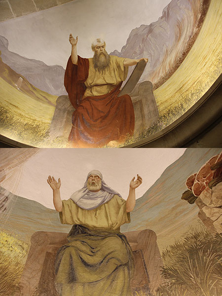 Фрески з пророками Мойсеєм та Іллею