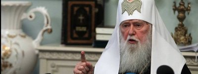 Патриарх Филарет поздравил Сущенко: Вы страдаете за правду, а где правда, там Бог
