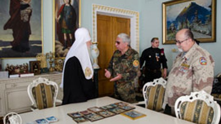 Ветерани військово-морської розвідки подякували Патріарху Філарету за підтримку українського війська - фото 1