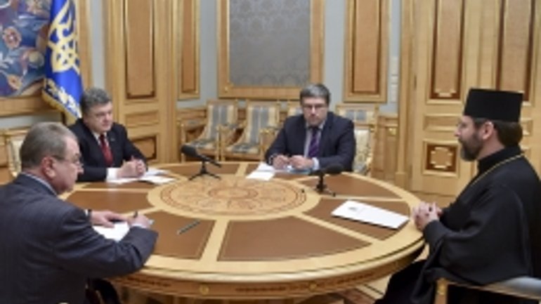 UGCC head Sviatoslav Shevchuk and President Poroshenko met on Saturday - фото 1