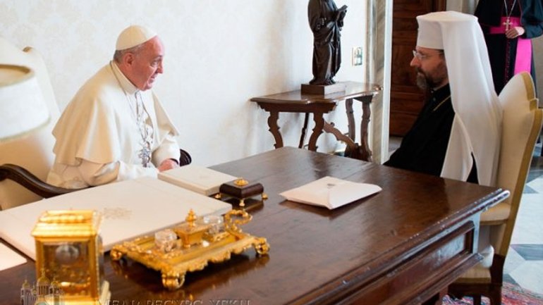 Head of UGCC reports on events in Ukraine to Pope - фото 1