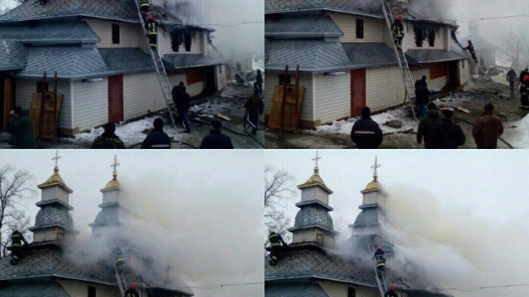 Деревянная церковь XІX века горела на Львовщине - фото 1