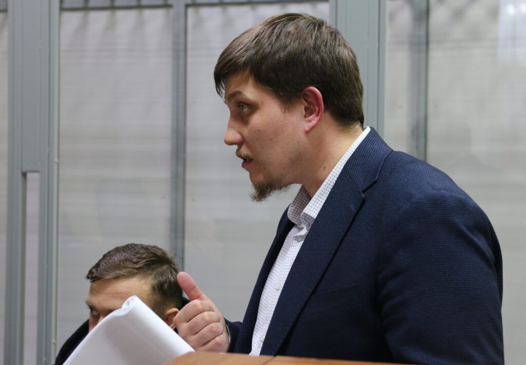 Адвокат Микита Чекман у Солом’янському районному суді Києва, 14 березня 2024 року. - фото 131566