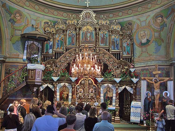 Інтер'єр церкви в Славсько, суч. фото 