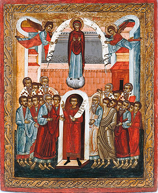 Ікона Покрова Пресвятої Богородиці, 16 ст.