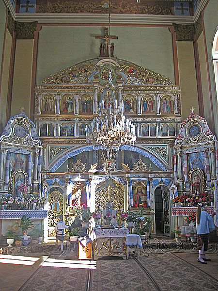 Іконостас греко-католицької церкви в Лисиничах
