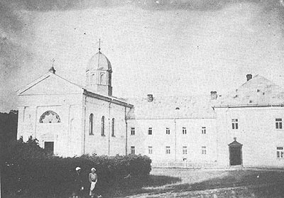 Краєвид Краснопущанського монастиря до Другої світової війни