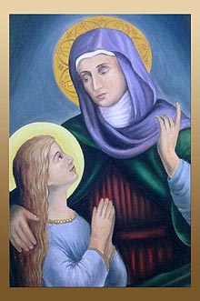 Ікона св. Анни з костелу св. Миколая і св. Анни у м. Бібрці