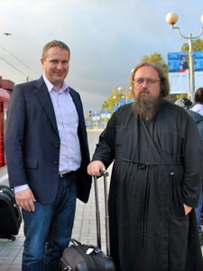 Борис Волков и православный миссионер дияк. Андрей Кураев