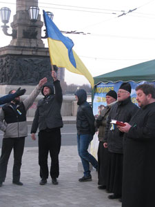 Молитва в Донецке