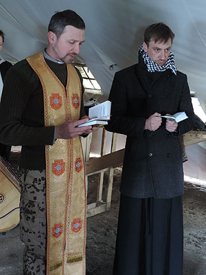 священики УГКЦ і УПЦ оо. Тарас і Сергій