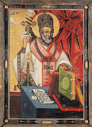 Святий Миколай. Ікона з друг. пол. 17 ст. з Волині