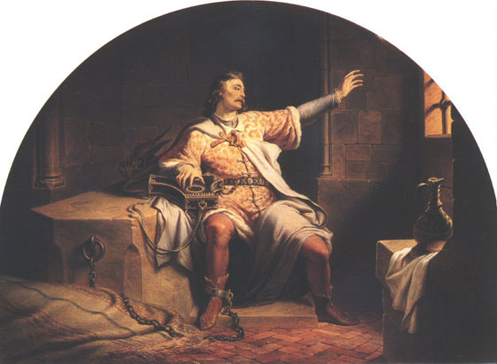 Картина Генріка Вебера 1852 року «Король Соломон в ув’язненні» у Вишеграді