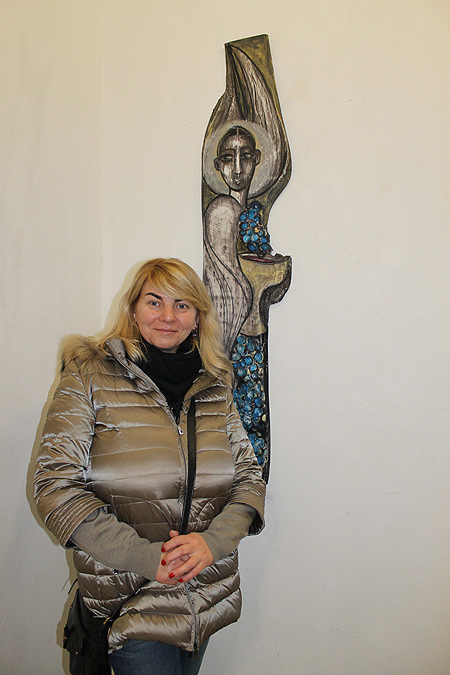 Тетяна Мялковська і  її робота «Виноградний Серафим. Євхаристії присвята»