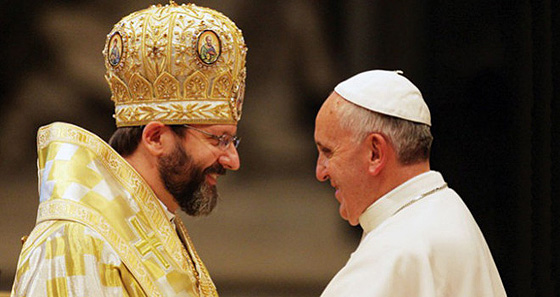 Патріарх Святослав і Папа Франциск