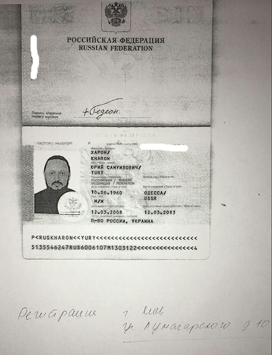 Копія російського паспорту