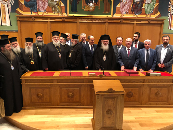 російська делегація на Синоді Елладської Церкви