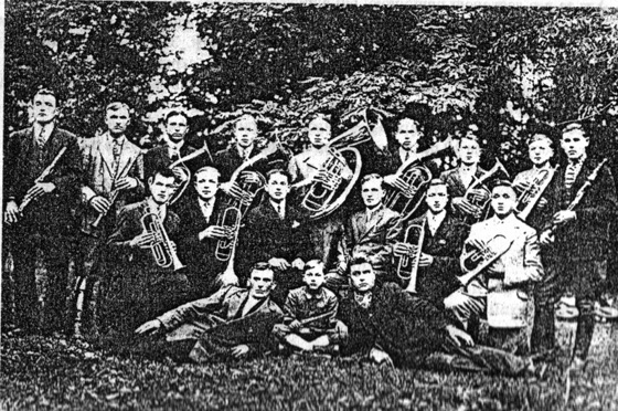 Сільський духовий оркестр в Ладичині, 1930-ті рр. 