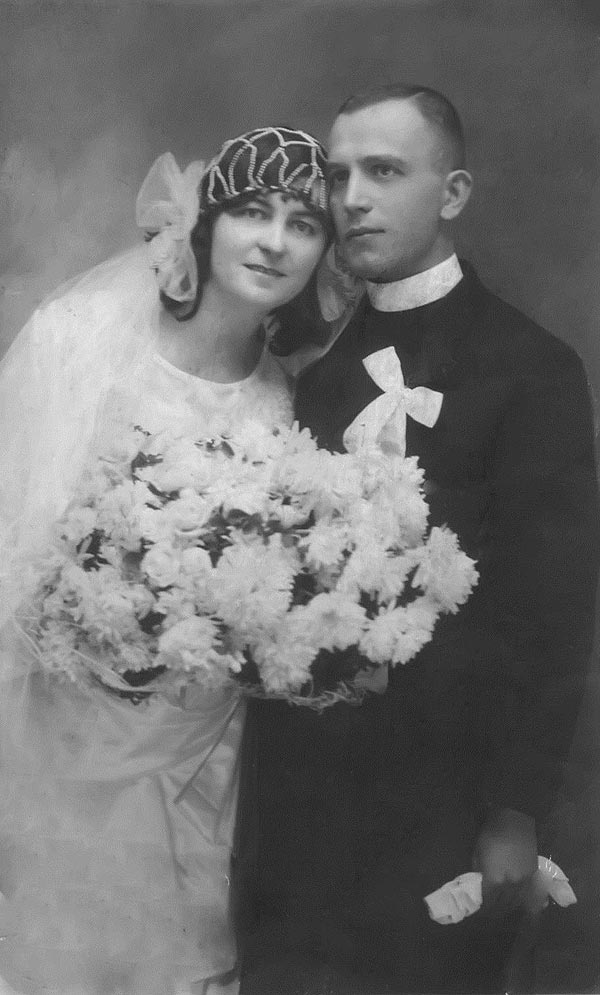 Теодор і Ольга Ярчуки в день їхнього весілля