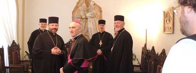 Делегация УГКЦ на Святой Земле встретилась с Апостольским нунцием в Израиле и Патриархом РКЦ Иерусалима