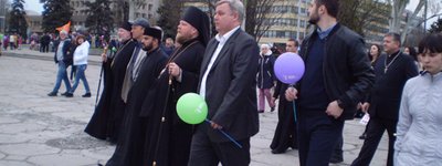 Easter procession in Zaporizhia gathers believers of different faiths