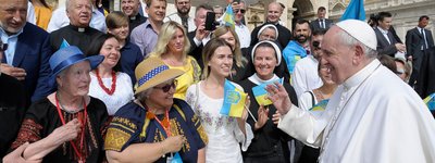 Украинские паломники встретились с Папой Франциском