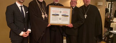 Ukrainian Technological Society of Pittsburgh (UTS) Presents Its Annual 2019 Ukrainian of the Year Award to His Eminence Archbishop Daniel of the Ukrainian Orthodox Church of the USA