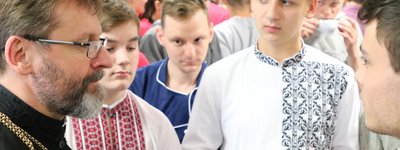 The head of the UGCC invited children and parents to a non-denominational Catholic school in Kyiv
