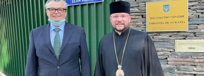 Bishop Stepan Sus met with the Ambassador of Ukraine to Spain