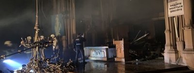 В МВД назвали предварительную причину пожара в костеле святого Николая