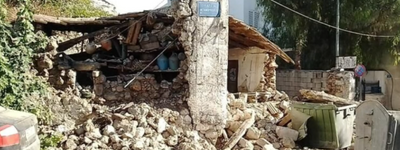 Землетрус на Криті зруйнував церкву