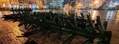 На Софійській площі Києва встановлюють різдвяну ялинку і обіцяють світовий рекорд