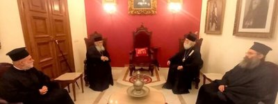 Patriarch of Alexandria briefed Archbishop Sinai on Russian intrusion