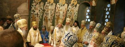 The Patriarch of Serbia was enthroned at the Monastery of Peć in Kosovo
