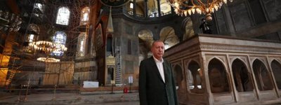 Эрдоган в своем предвыборном ролике хвастается, что превратил собор Святой Софии в мечеть