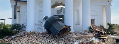 В Донецкой области обстрелом россиян изуродован Свято-Георгиевский храм, которому 200 лет