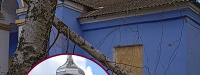 У селі Золота Балка на Бериславщині обстрілами пошкоджено купол церкви