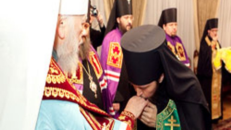 У Києво-Печерській Лаврі відбулося наречення та хіротонія архимандрита Філарета (Звєрєва) у єпископа Новокаховського і Генічеського - фото 1