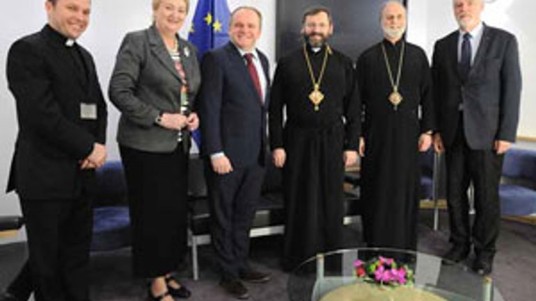 Патриарх УГКЦ в Брюсселе встретился с депутатами Европарламента - фото 1