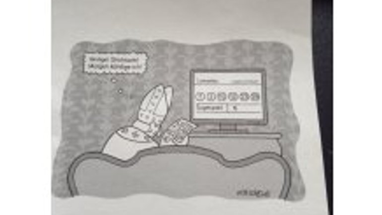 Карикатуристка напророчила відставку Бенедикта XVI - фото 1