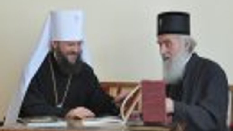 Состоялась встреча Патриарха Сербского Иринея с митрополитом Бориспольским Антонием - фото 1