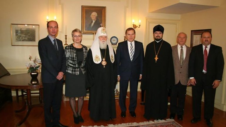 Патріарх Філарет відвідав Посольство України в США - фото 1