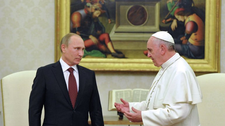 Putin wants to speak about Ukrainian Greek Catholics with Pope Francis - фото 1