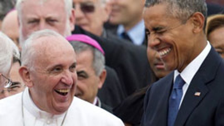 Папа 40 минут общался с Обамой наедине - фото 1
