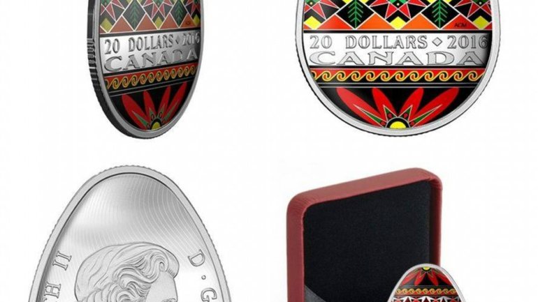 Silver Coloured Coin "Traditional Ukrainian Pysanka" to be issued in Canada - фото 1