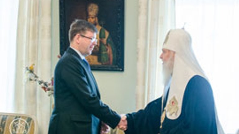 Патриарх Филарет поблагодарил Посла Литвы за поддержку Украины - фото 1